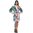 thumbnail image 5 of Moomaya Printed Cotton&nbsp;Robe&nbsp;Women Lightweight Kimono&nbsp;Sleeve Summer Bathrobe, 5 of 6
