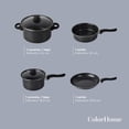 thumbnail image 4 of Batería de Cocina ColorHome Kit de Sartenes 16 Pzas Antiadherente Negro, 4 of 10