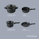 thumbnail image 4 of Batería de Cocina ColorHome Kit de Sartenes 16 Pzas Antiadherente Negro, 4 of 10