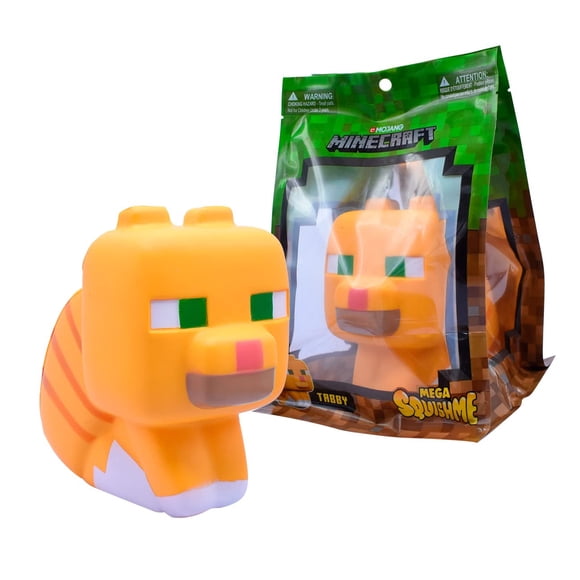 Juguete Just Toys Minecraft Mega SquishMe Gato Atigrado 15x9x9cm