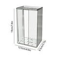 thumbnail image 3 of Inerposs Wall Mounted Tissue Box Holder, Non-Destructive Adhesive, Transparent Design, Large Capacity, Stylish Home Decor for Bathroom Kitchen Living Room, 3 of 6