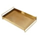 thumbnail image 2 of Bandeja rectangular para servir té, plato de agua, taza de té de lujo versátil, soporte para hervidor de agua, plato para comidas caseras, oficina y Oro, 2 of 9