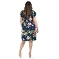thumbnail image 3 of Vestido Floreado Roman Fashion Tallas Extras 8867-11 Marino Flores 42, 3 of 7
