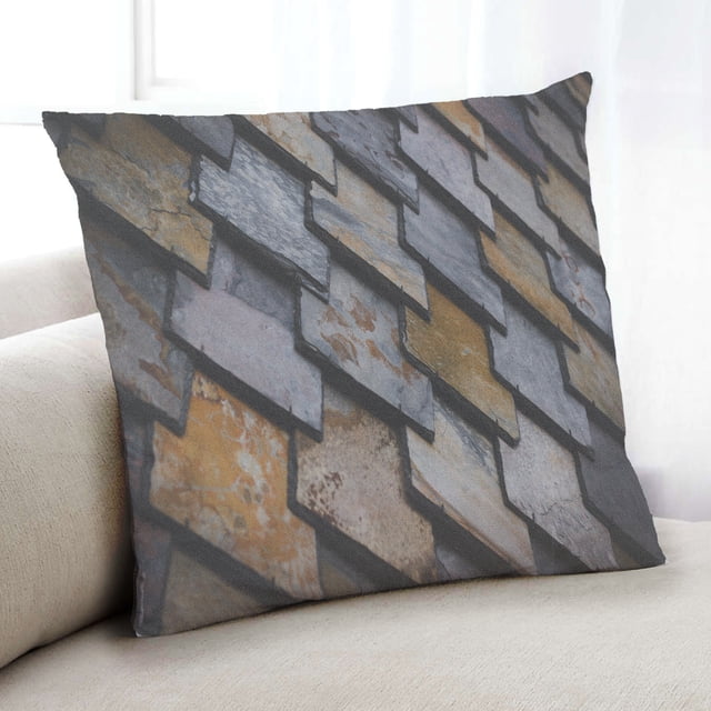 Ahgly Company Coussin d'Intérieur Textures Abstraites, 18 Pouces par 18 Pouces