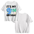 thumbnail image 4 of It's My 9th Birthday 9 Nine Happy Birthday Girls T-Shirt White L, 4 of 5