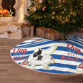 thumbnail image 5 of Sikiie Bulldog Friend Nativity Christmas Tree Skirt, Jesus Christian Winter Holiday Tree Mat Decoration(30-48IN)48", 5 of 6