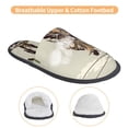 thumbnail image 3 of Balery Vintage Cowboy Riding Horse Pantuflas de Casa de Felpa Silenciosas con Diseño Estampado, Zapatillas Cómodas Antideslizantes de Algodón para Interior-Large, 3 of 8