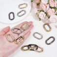 thumbnail image 3 of 12Pcs 4 Colors Spring Gate Rings Oval Spring Key Rings Alloy Carabiner Clips, 3 of 5