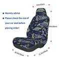 thumbnail image 2 of Lsque Hand Drawn Rockets Pattern Car Seat Covers for Front Seats , Waterproof Seat Covers for Cars, Sporty Front Seat Covers,Car Seat Cover Protector Front Seats, 2 of 5