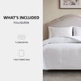 thumbnail image 3 of Mainstays Full/Queen Comforter, Reversible Down Alternative, All-Season, White Seersucker, 3 of 10