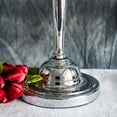thumbnail image 7 of Efavormart 2 Pack 29" Sleek Metallic Silver Reversible Votive Candle Holder Floral Vase Feather Ball Centerpiece Stand For Events, 7 of 7