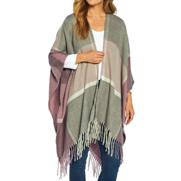 Woolrich Women's Ultra Soft & Cozy Brushed Woven Blanket Wrap (Raegan, OSFM)