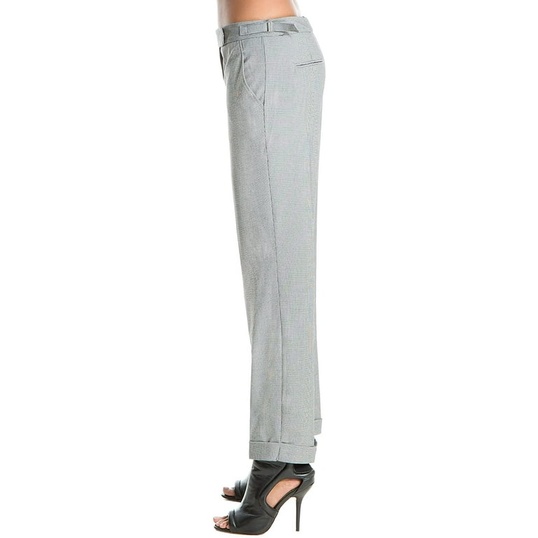 Max Studio London Womens Printed Straight-Leg Dress Pants