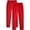 3#Red, variant on 2 PC Men's Casual Pants Regular Fit Elastic Waist Drawstring Twill Pants Straight Leg Pants Fashion Elastic Waist Solid Color Casual Sweat Length Pants