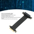 thumbnail image 3 of PCIE 4.0 X4 Extension Cable 16Gbps, Transfer Data with Stability, Support Multi device Installation with Speed, 180 Right Angle Male, 90 Right Angle Female,64PIN Copper, 3 of 7