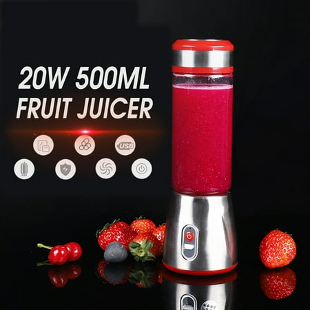 Mini blender Smoothie Fruit Juicer High-Speed Portable Food Extractor Juicer Smoothies Maker Nutri Power Blender Mixer Food Fruit Processor - (Best Fruit Mixes For Smoothies)