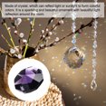thumbnail image 5 of Uxcell 14mm Crystal Octagon Beads Chandelier Hanging Beads Dark Purple 40 Pack, 5 of 6