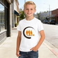thumbnail image 1 of T-Shirt Graphique à Manches Courtes pour Garçons Confortable Décontracté Quotidien Doux Haut pour Jeunes, 1 of 3