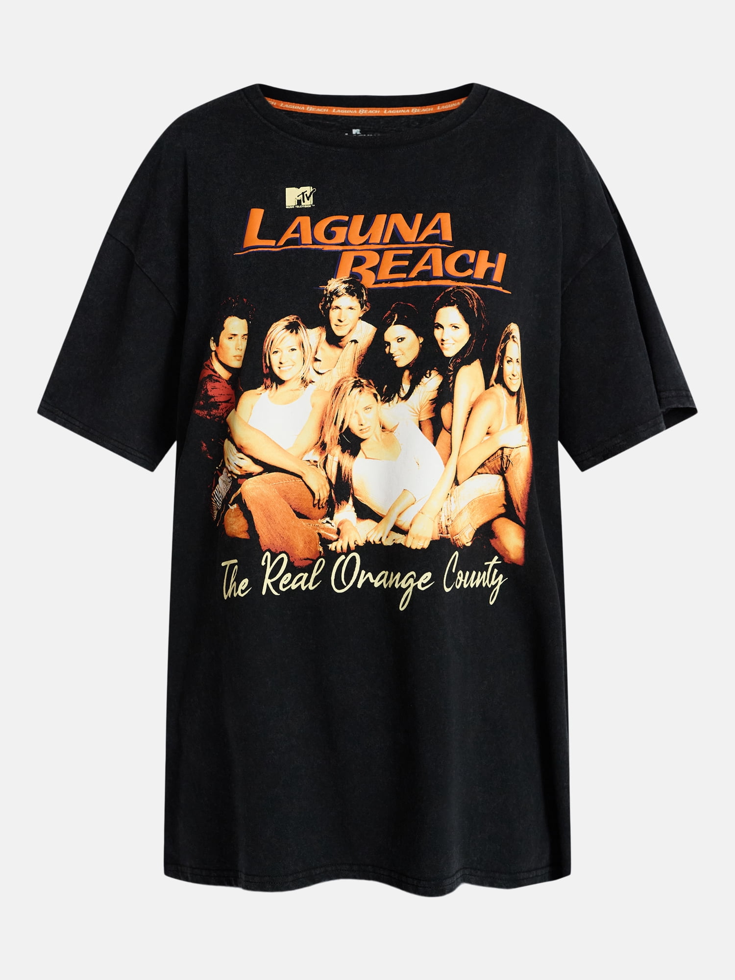 Laguna Beach Women's Oversized Graphic Tee with Short Sleeves, Sizes XXS-4X