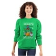thumbnail image 3 of Ugly Christmas Pattern Smurfy Holiday Sweatshirt for Men or Women Brisco Brands S, 3 of 6