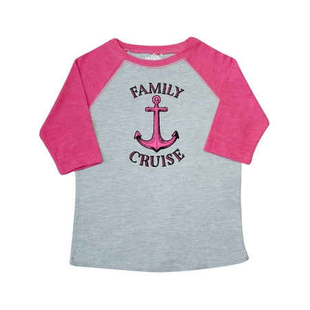 

Inktastic Family Cruise pink ship anchor Gift Toddler Boy or Toddler Girl T-Shirt
