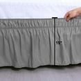 thumbnail image 3 of Unique Bargains Polyester Bed Skirt Elastic Wrap Around Dust Ruffle 15' Drop, 3 of 10