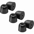 thumbnail image 1 of wonima44 Memory Foam Ear Tips Replacement for Shure SE215 PRO SE425 SE535 SE846 Aonic4 Aonic5 Earphones, Noise Isolation(3 Pairs, Black) (Medium), 1 of 1