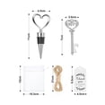 thumbnail image 2 of Juego de 24 abridores de botellas shaofei con forma de llave y 24 corchos de vino plata de ley, 2 of 5