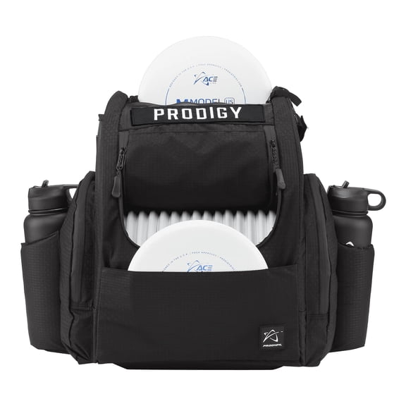 Prodigy Disc BP-2 V3 Disc Golf Backpack | Frisbee Golf Bag with 26  Disc Capacity Plus Extra Storage | Pro Quality Disc Golf Bag Backpack | Tear and Water Resistant | Large Disc Golf Bag (Black)