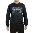 thumbnail image 3 of Autism Is Not A Disablity It's A Different Abilty | Autism Awareness Dabbing Skeleton Inspirational Christian Unisex Crewneck Graphic Sweatshirt, Black, 4X-Large, 3 of 5