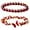 Red-Agate, variant on 2Pcs Butterfly Bracelets for Women Healing Crystals Bracelets for Women Natural Gemstone Stretchable Chip Jewelry 8mm Crystal Beaded Bracelet Gift for Birthday
