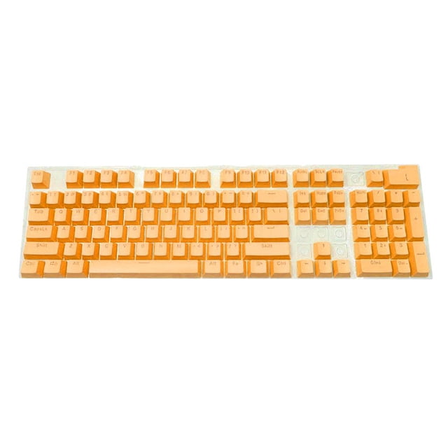 104 Uds teclado mecánico Universal Keycap PC Bakclit Key Cap Set amarillo Ehuebsd Para estrenar
