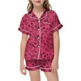 thumbnail image 1 of PMVFHDE Langes pour Bébés Filles Ensemble de Pâques pour Enfants Bricolage Peint à la Main Tenue de Maison avec Pyjamas Colorés les Filles Peuvent Jouer et le Porter au Quotidien Ensembles 2 Pcs pour Filles Rose Vif, 3-4 Ans, 1 of 4