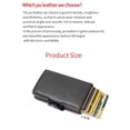 thumbnail image 4 of Credit Card Storage Case, ID Card Holder Portable Dual Deck PU Leather  for Casual Settings Black Short Type, 4 of 8