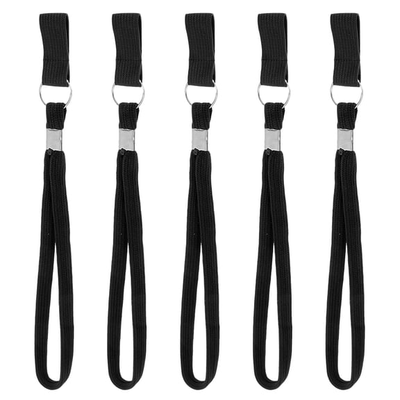 Pawsdot 5Pcs Nylon Cane Handle Grip Replacement Strap for Walking Sticks Black
