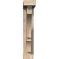 thumbnail image 2 of Ekena Millwork 3 1/2"W x 18"D x 18"H Balboa Block Smooth Bracket w/ Offset Brace, Douglas Fir, 2 of 25
