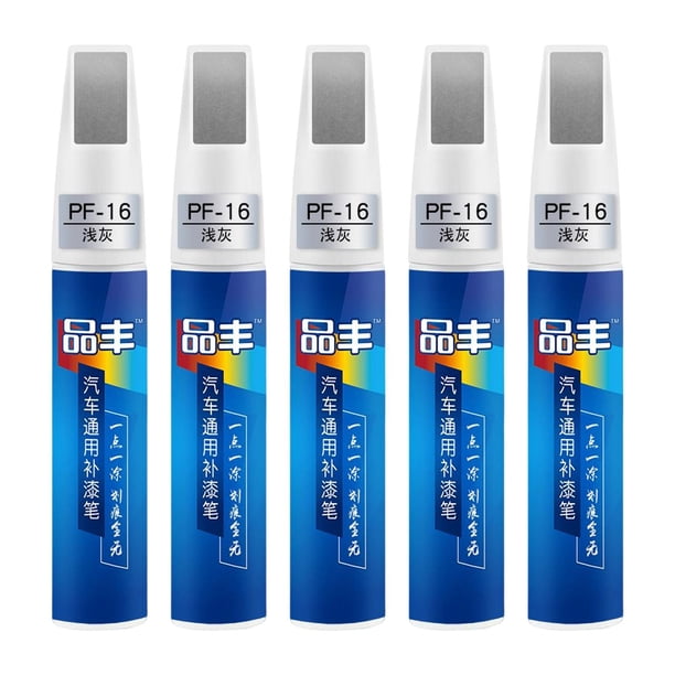 5 piezas de pintura para reparación de arañazos de coche, relleno de pintura para diversas pinturas automotrices Gris claro