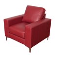 thumbnail image 4 of CorLiving Cory Red Bonded Leather Chair, 4 of 5