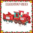 thumbnail image 5 of Christmas Train Gift Box, Santa Express Train Gift Box, Whimsical Gingerbread Design Christmas Trains, Sets Xmas Decoration Present Storage, Holding Presents/Candy, Party Centerpiece (#B), 5 of 9