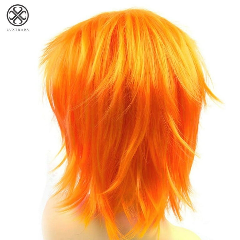 Luxtrada 11.8 inches Fashion Cosplay Wig Short Straight Men Boy