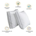 thumbnail image 3 of Peace Nest White Feather & Down Gusset Standard/Queen Pillow - Set of Two, 3 of 7