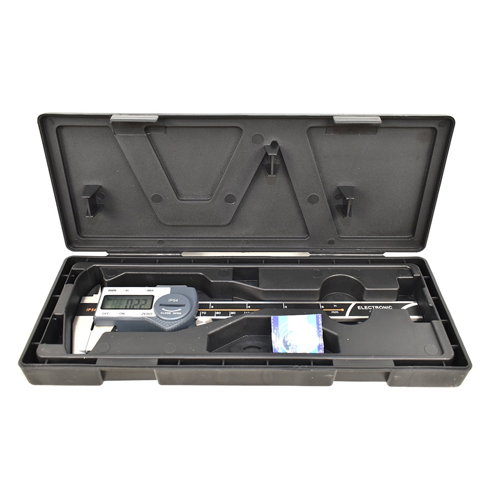 Big Horn 19202Q 0-6 Inch/150mm Stainless Steel Digital Caliper- IP54 Waterproof with LCD Screen