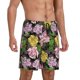 thumbnail image 2 of Fotbe Colorful Roses Pantalones Cortos de Pijama para Hombre, Ropa de Dormir, Pantalones de Pijama Cortos para Hombre-Large, 2 of 6
