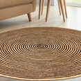 thumbnail image 5 of Superior Braided Jute Handwoven Indoor Outdoor Area Rug, 4' Round, Black, 5 of 5