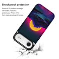 thumbnail image 4 of Wallet Case For Apple iPhone Air / 17 Pro / 17 Pro Max Series with Card Holder, PU Leather Kickstand Card Slots Screen Protector Included For iPhone 17 Series, Cyber Neon Mountains, 4 of 8