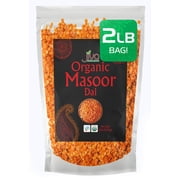 Jiva Organics Organic Masoor Dal Red Lentils, Split, 2 Lb