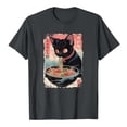 thumbnail image 3 of Womens Anime Cat Ramen Graphic T-Shirts Japanese Funny Graphic Short Sleeve Tees Kawaii Cat Anime Gifts Tops, 3 of 3