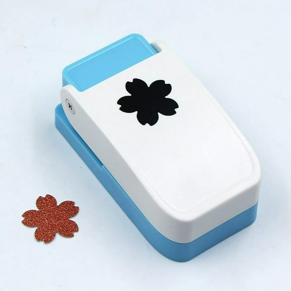 1 Inch Square Paper Punch, 2025 Craft Lever Punch with 12 Shapes for DIY Scrapbooking, Cardboard