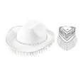 thumbnail image 4 of Sombreros de Vaquero con Pañuelo Estampado de Cachemira, Sombrero con Flecos Y Diamantes de Imitación Brillantes para Mujer, Accesorios para Disfraces Blanco SM SunniMix Sombrero de vaquero con pañuelo, 4 of 7