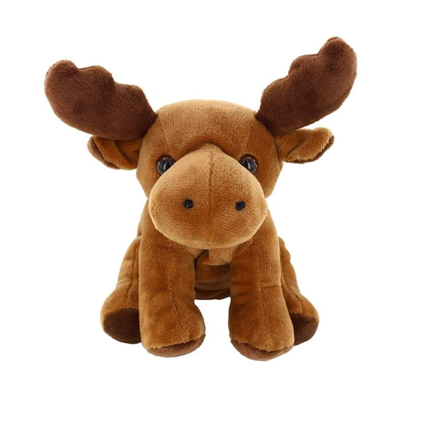 Plushland Beanie Moose Sentado 7 "" Peluches de peluche Super Suave Vacaciones de Invierno (Benaie Moose)
